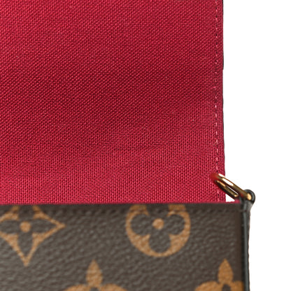 Louis Vuitton Monogram Pochette Felicie Chain Wallet Fuchsia 13 of 14