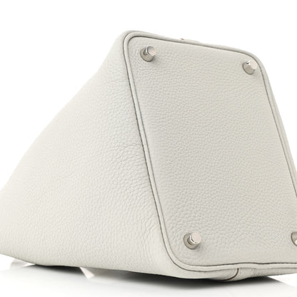 Hermes Taurillon Clemence Picotin Lock 18 PM Gris Perle 9 of 11