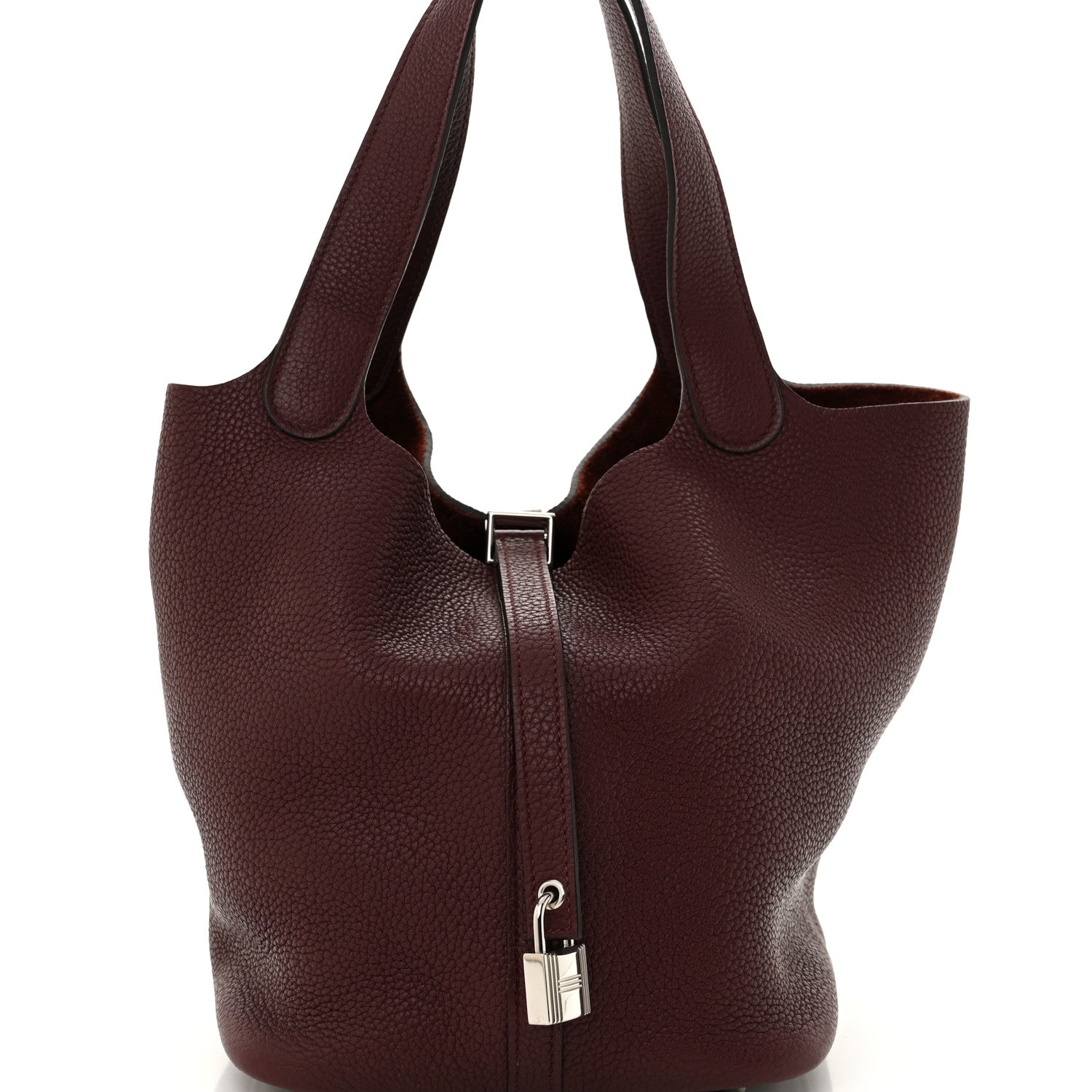 Hermes Taurillon Clemence Picotin Lock 22 MM Rouge Sellier 8 of 10