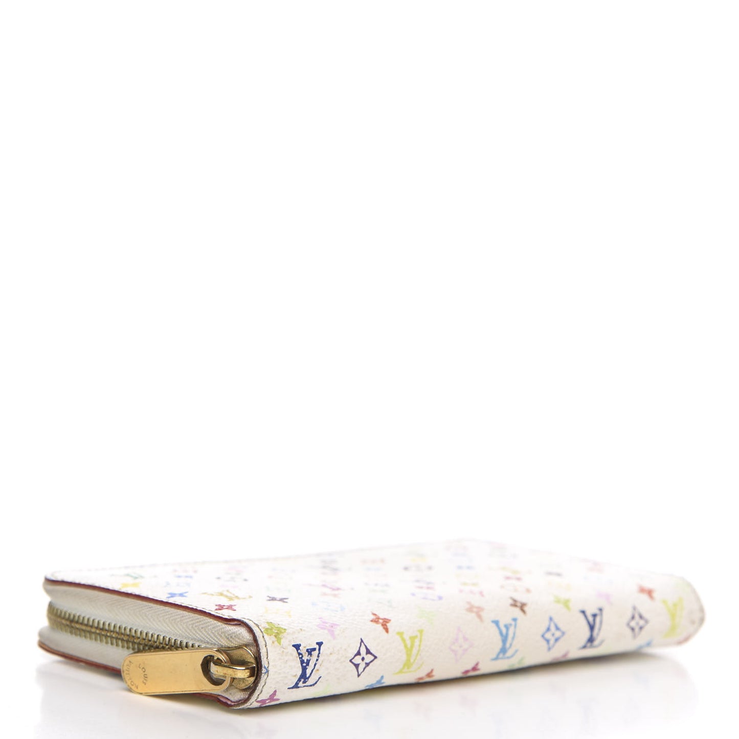 Monogram Multicolor Zippy Wallet White Litchi
