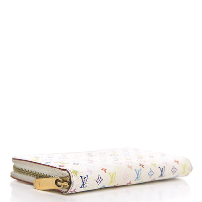 Louis Vuitton Monogram Multicolor Zippy Wallet White Litchi 4 of 14