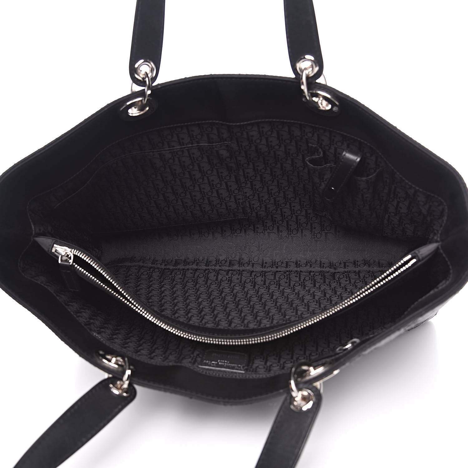 Christian Dior Nylon Cannage Tote Black 13 of 13