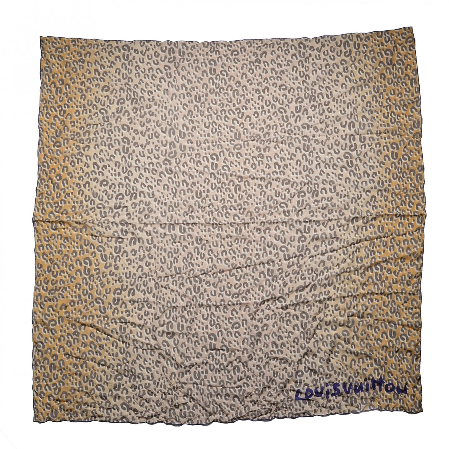 Silk Giant Leopard Square Scarf