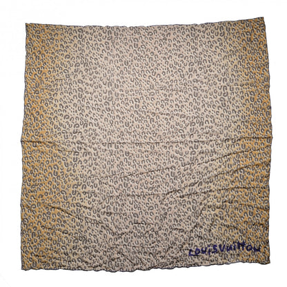 Louis Vuitton Silk Giant Leopard Square Scarf 7 of 7