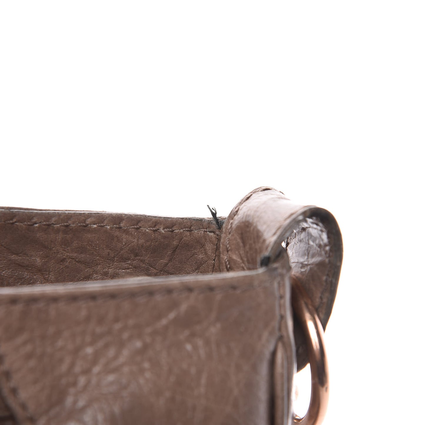 Agneau Giant 12 Rose Gold Hardware Velo Gris Poivre
