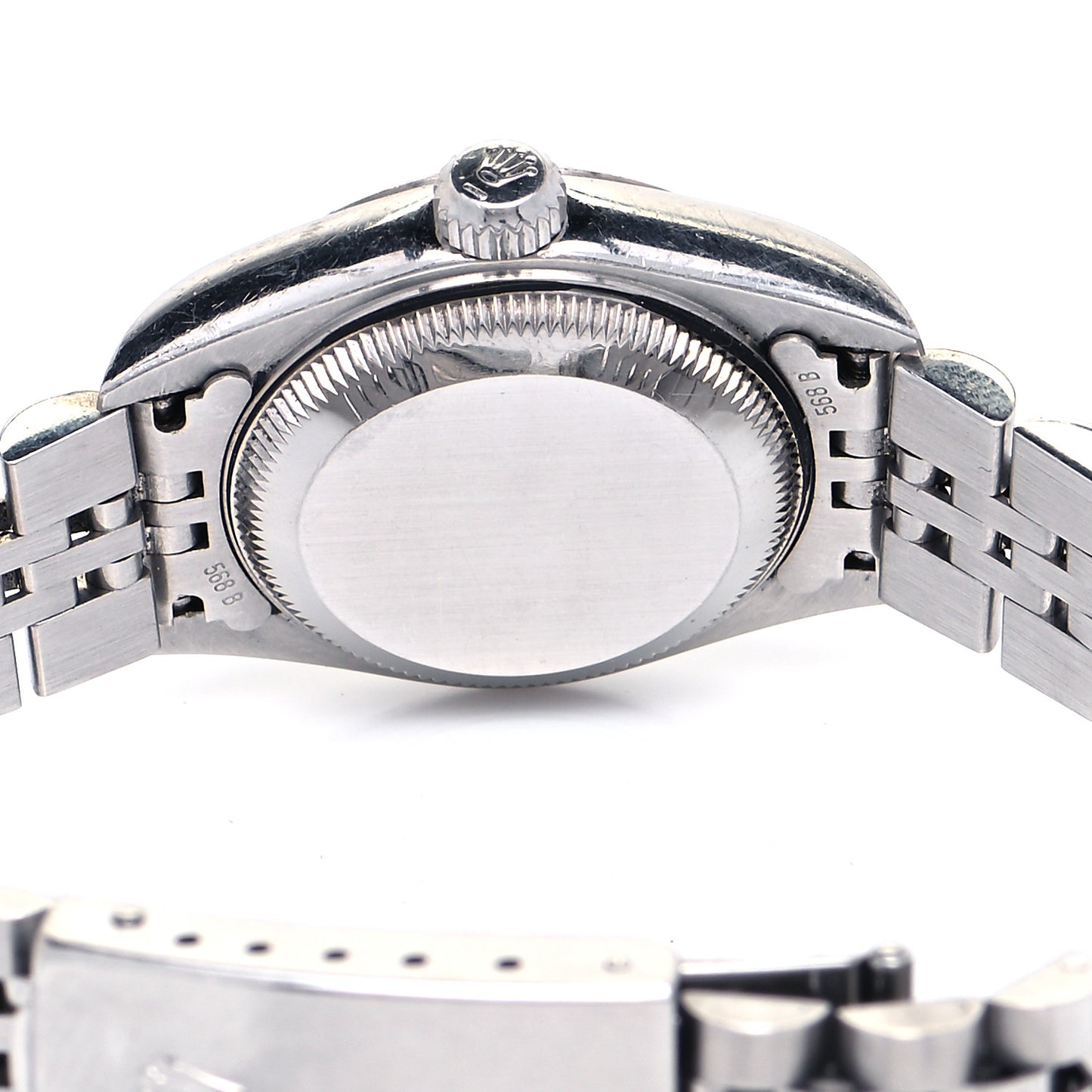 Stainless Steel 18K White Gold Diamond Mother of Pearl 26mm Oyster Perpetual Datejust Watch 79174