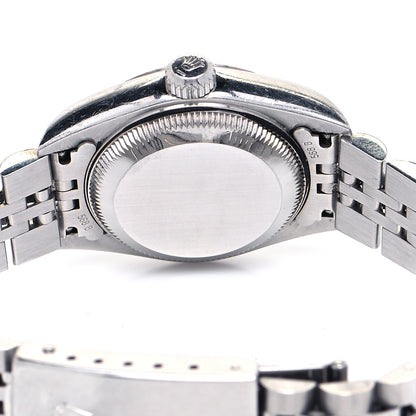 Rolex Stainless Steel 18K White Gold Diamond Mother of Pearl 26mm Oyster Perpetual Datejust Watch 79174 7 of 9