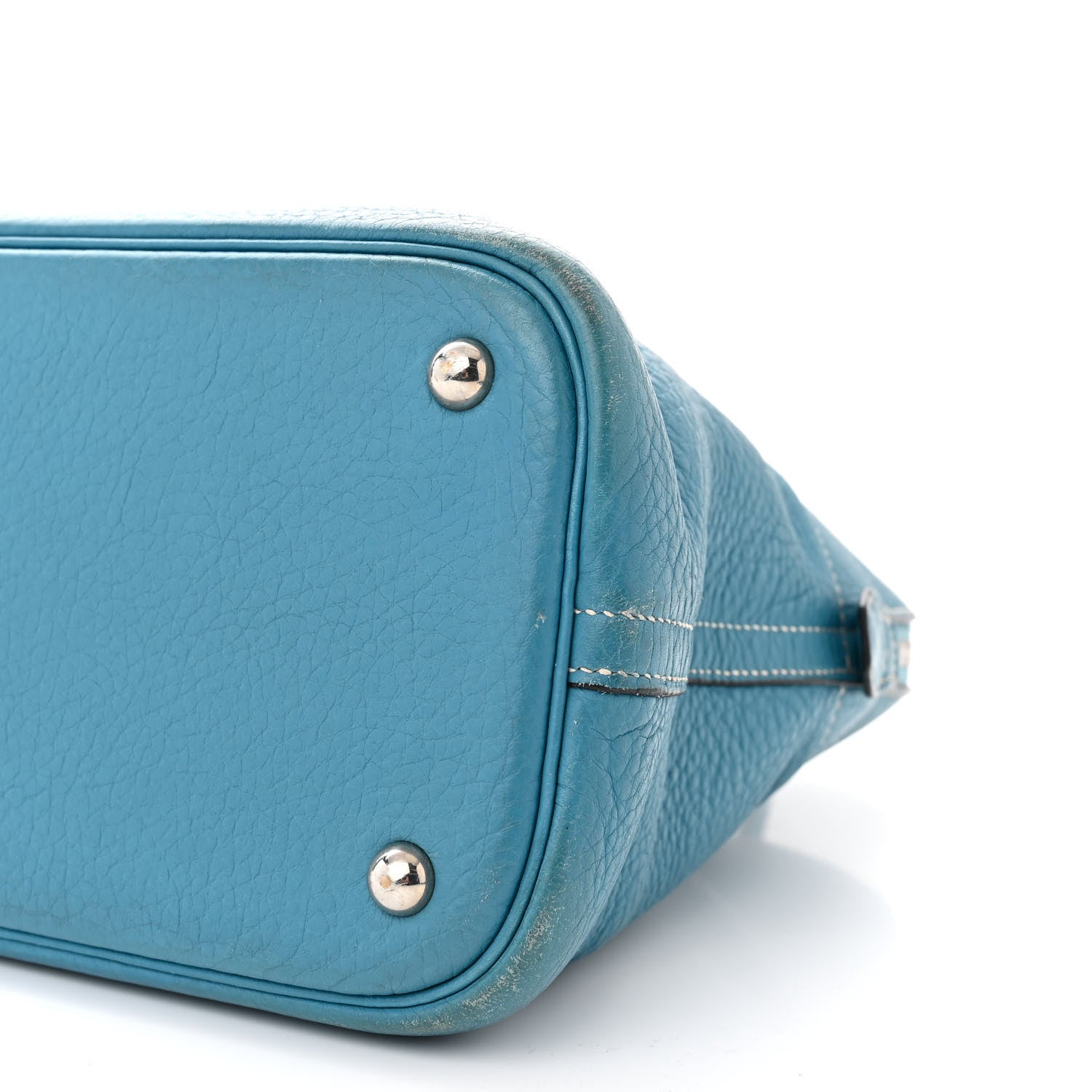 Hermes Taurillon Clemence Bolide 35 Bleu Jean 9 of 18
