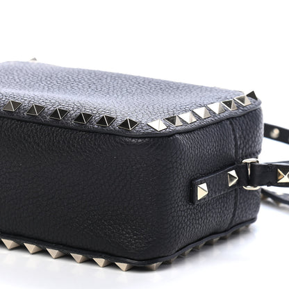 Valentino Garavani Grained Calfskin Rockstud Camera Crossbody Bag Black 8 of 8