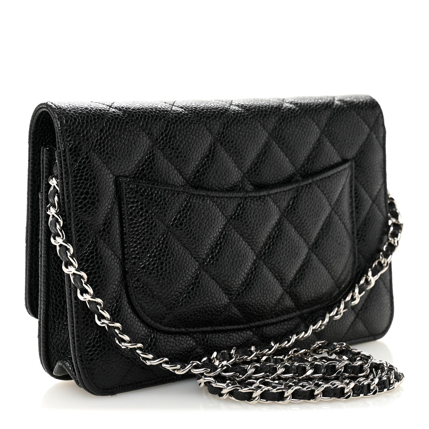 Chanel Caviar Quilted Wallet on Chain WOC Black 3 of 13