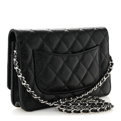 Chanel Caviar Quilted Wallet on Chain WOC Black 3 of 13