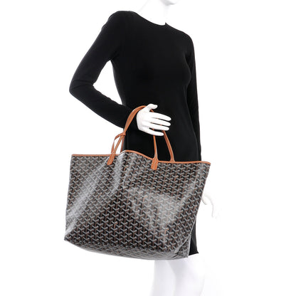 Goyard Goyardine Saint Louis GM Black Gold 2 of 10