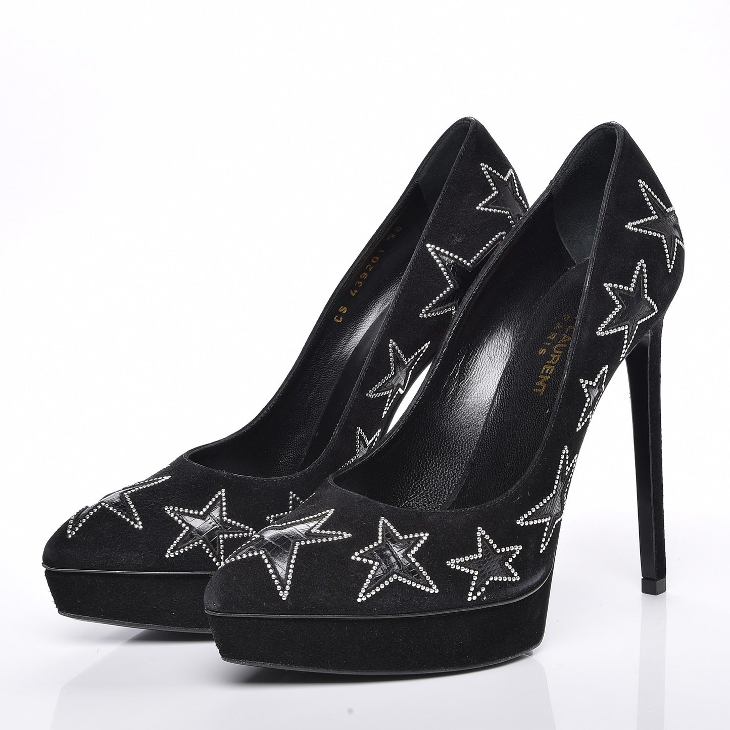Suede Star Janis 105 Platform Pumps 38 Black