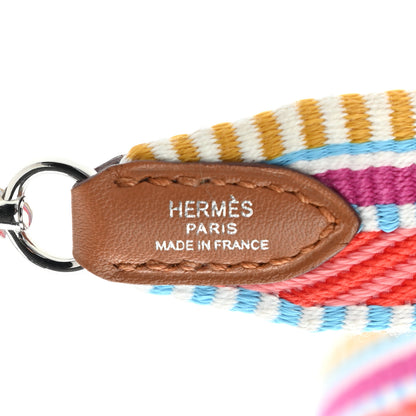 Hermes Toile Swift 25mm Sangle Cavale Shoulder Strap Magnolia Cappucine 4 of 7