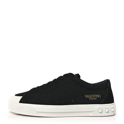 Valentino Garavani Canvas Rockstud Cityplanet Mens Sneakers 43 Black 1 of 10