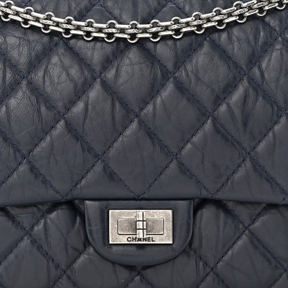 Chanel Aged Calfskin Quilted 2.55 Reissue 226 Flap Navy Blue 8 of 12
