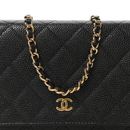 Chanel Caviar Quilted Wallet on Chain WOC Black 9 of 11