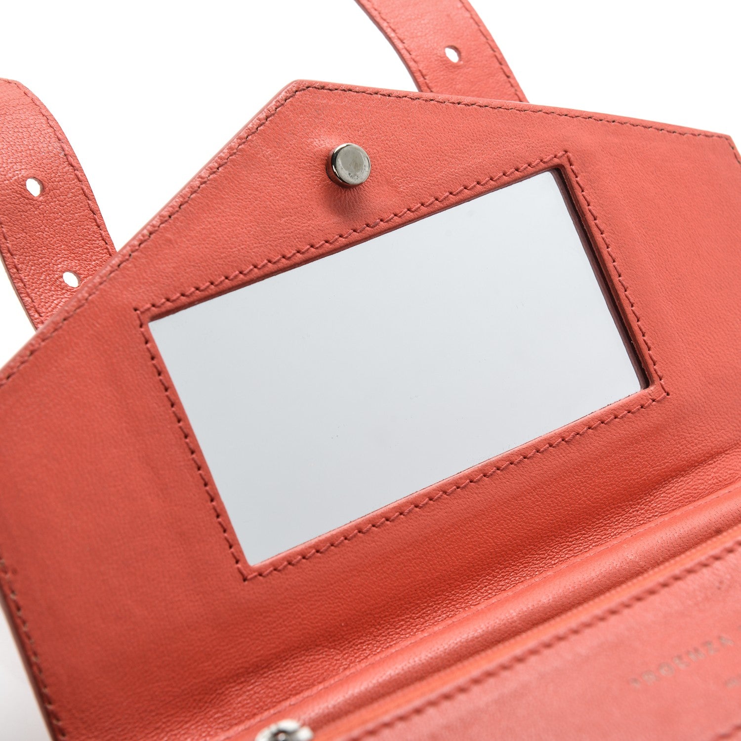 Proenza Schouler Lambskin PS1 Large Chain Wallet Deep Coral 9 of 9