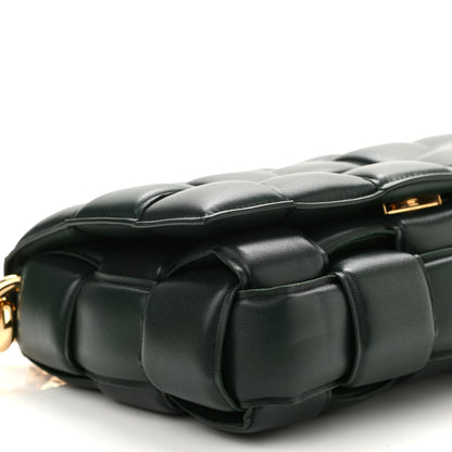 Bottega Veneta Lambskin Maxi Intreccio Padded Chain Cassette Crossbody Bag Raintree 7 of 9