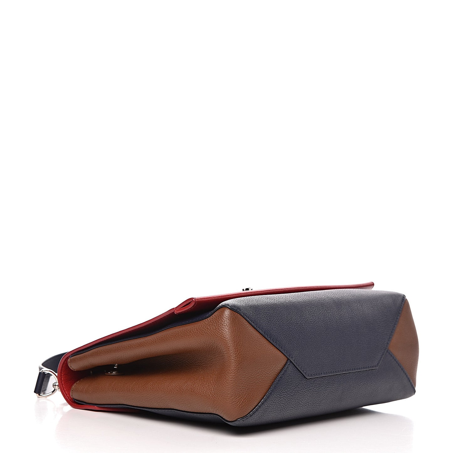 Calfskin Lockme II Top Handle Rubis Marine