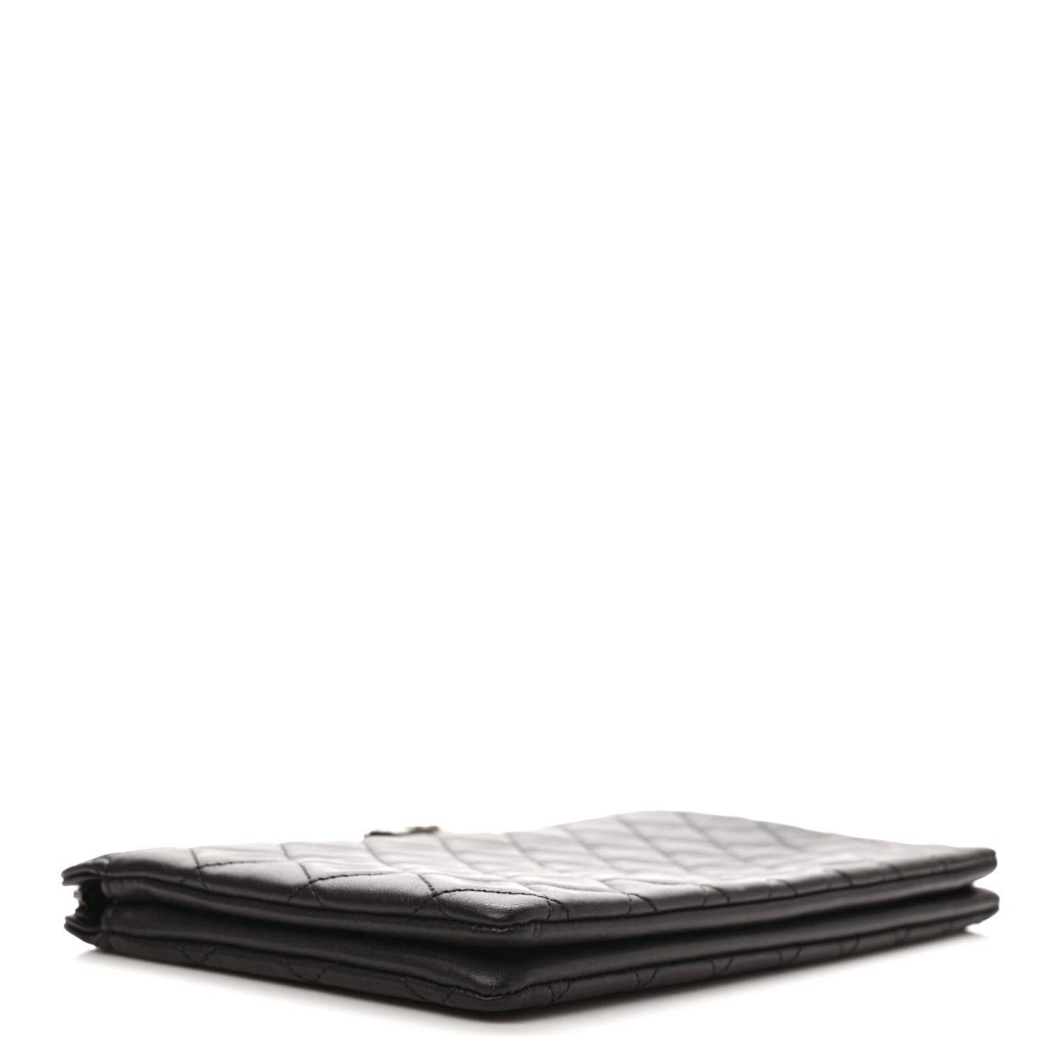Chanel Calfskin Quilted Small Zipped Boy Pouch Black 4 of 7