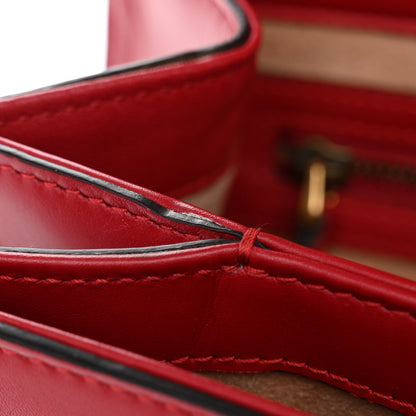 Gucci Calfskin Sylvie Web Small Queen Margaret Top Handle Bag Blue Agata Hibiscus Red Mystic White Sugar Pink 11 of 11