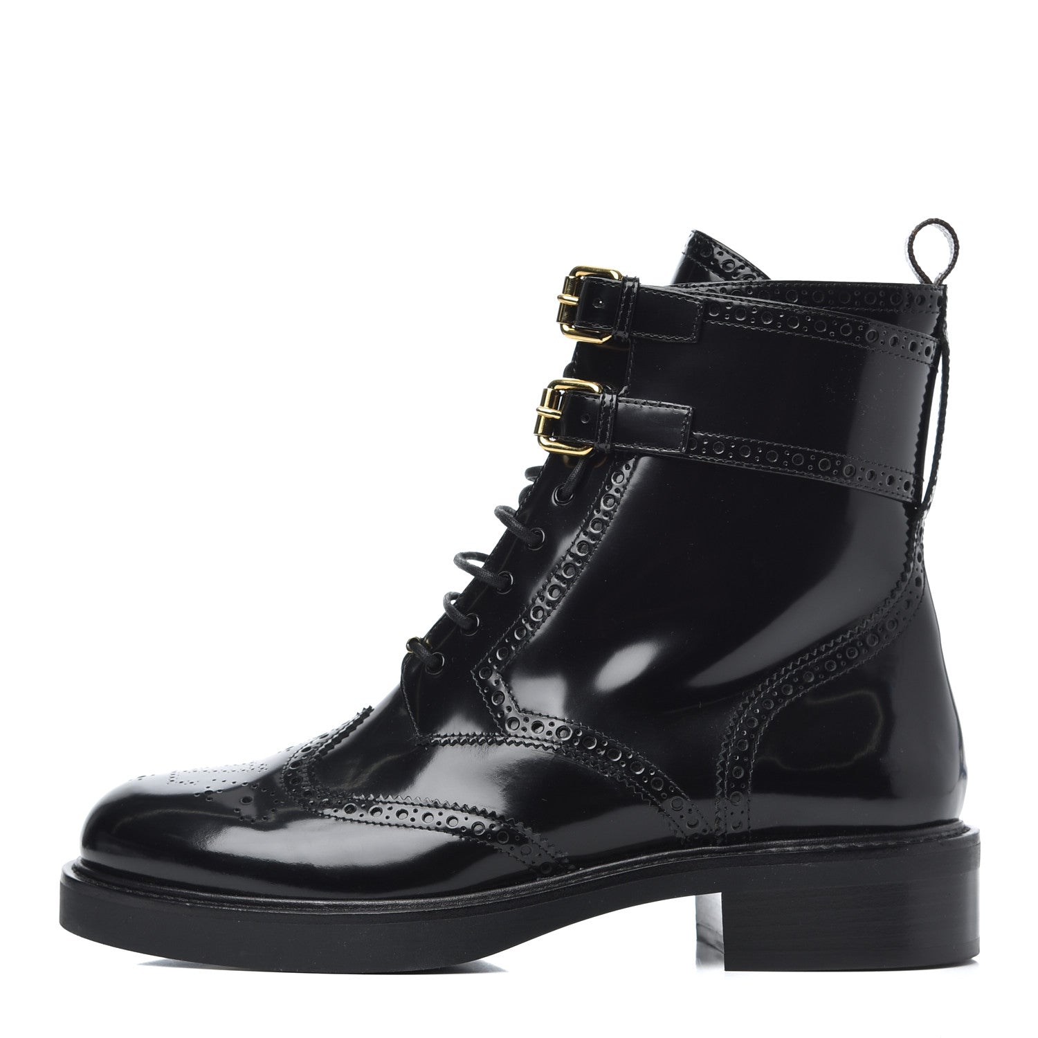 Louis Vuitton Glazed Calfskin Midtown Ankle Boots 41 Black 1 of 9