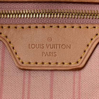 Louis Vuitton Damier Azur Neo Neverfull MM Rose Ballerine 7 of 13