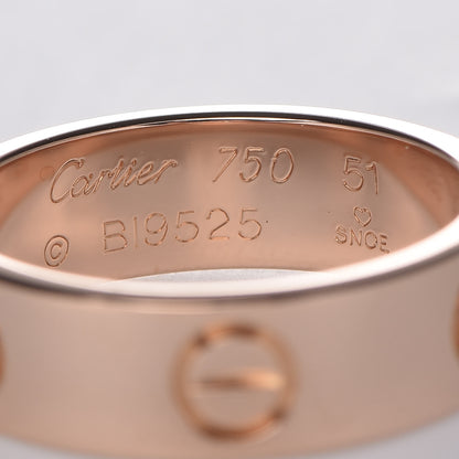 Cartier 18K Pink Gold 5.5mm LOVE Ring 51 5.75 4 of 6