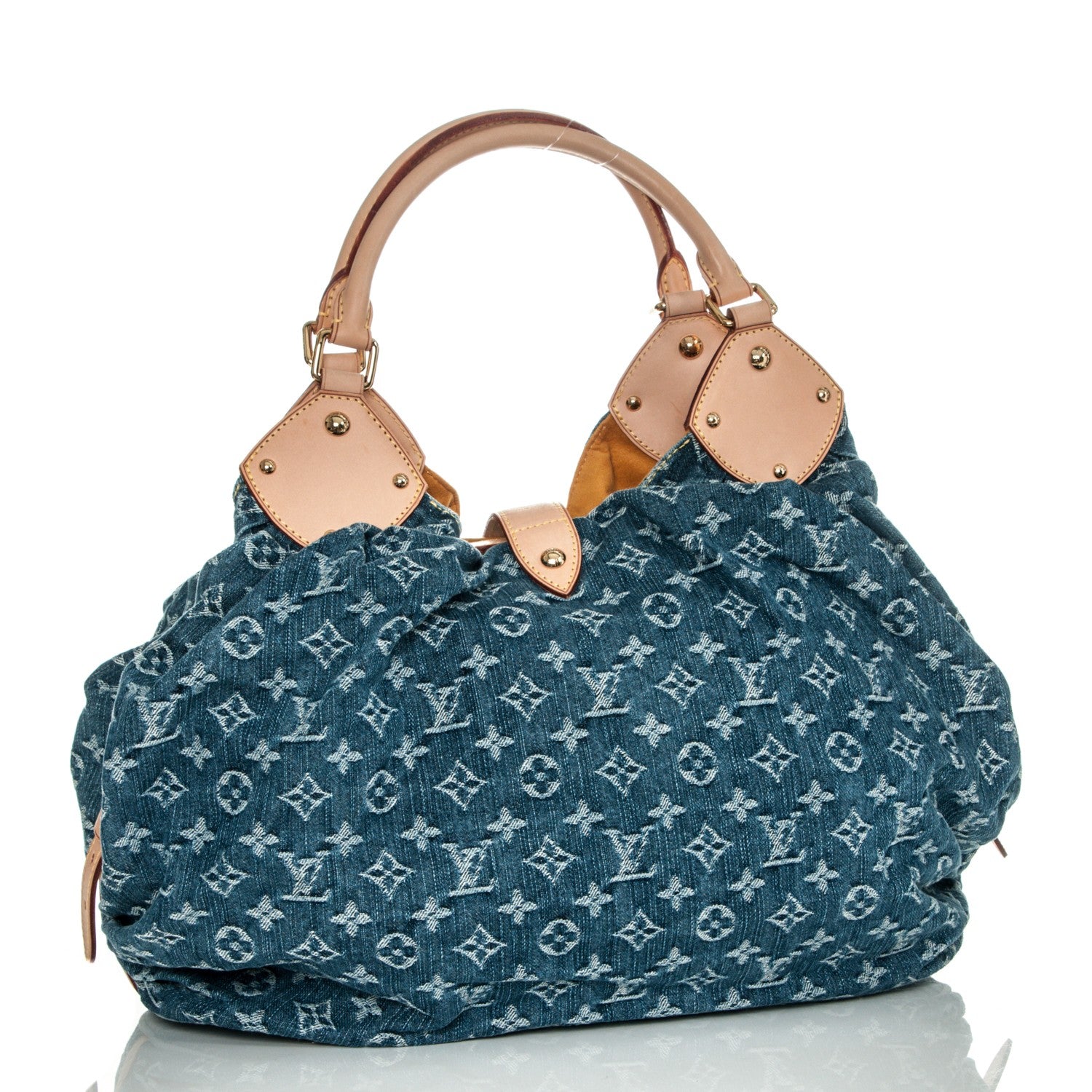 Louis Vuitton Denim Mahina XL Blue 3 of 7