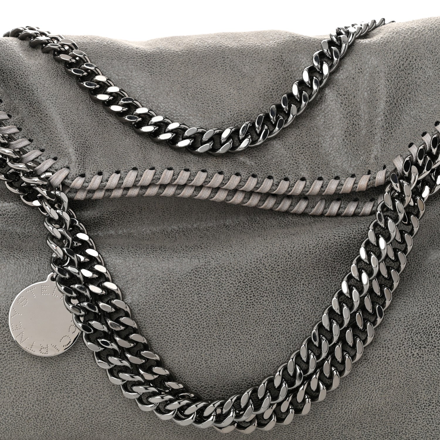 Stella McCartney Shaggy Deer Falabella Fold Over Tote Grey 9 of 13