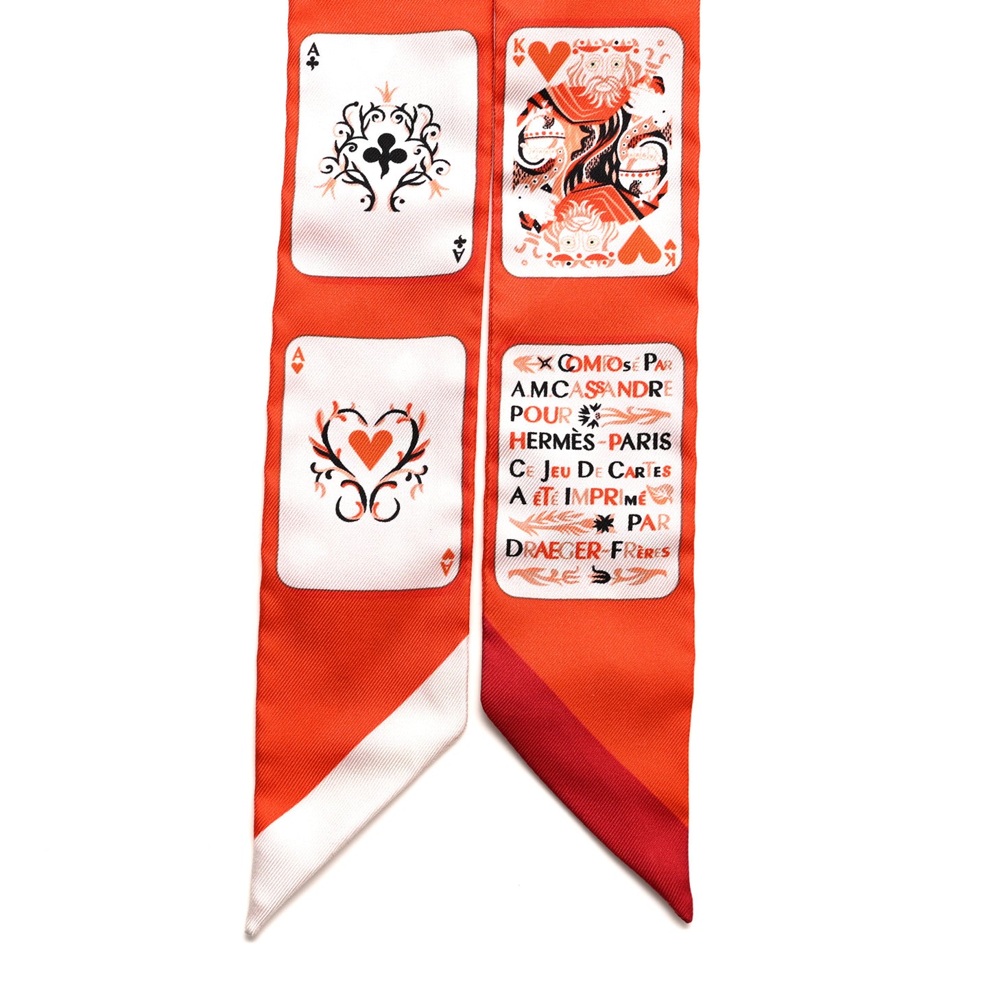 Silk Jeu de Cartes Twilly Vermillon Rouge White