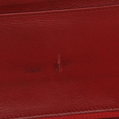 Chanel Patent Calfskin Quilted Large Brilliant Flap Wallet Dark Red 12 of 15