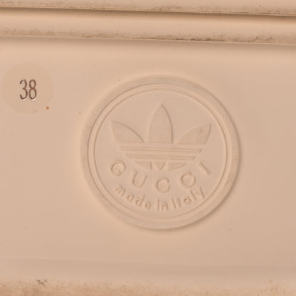 Gucci X ADIDAS Terry Cloth GG Monogram Womens Platform Sandals 38 Maple Red Off White 7 of 9