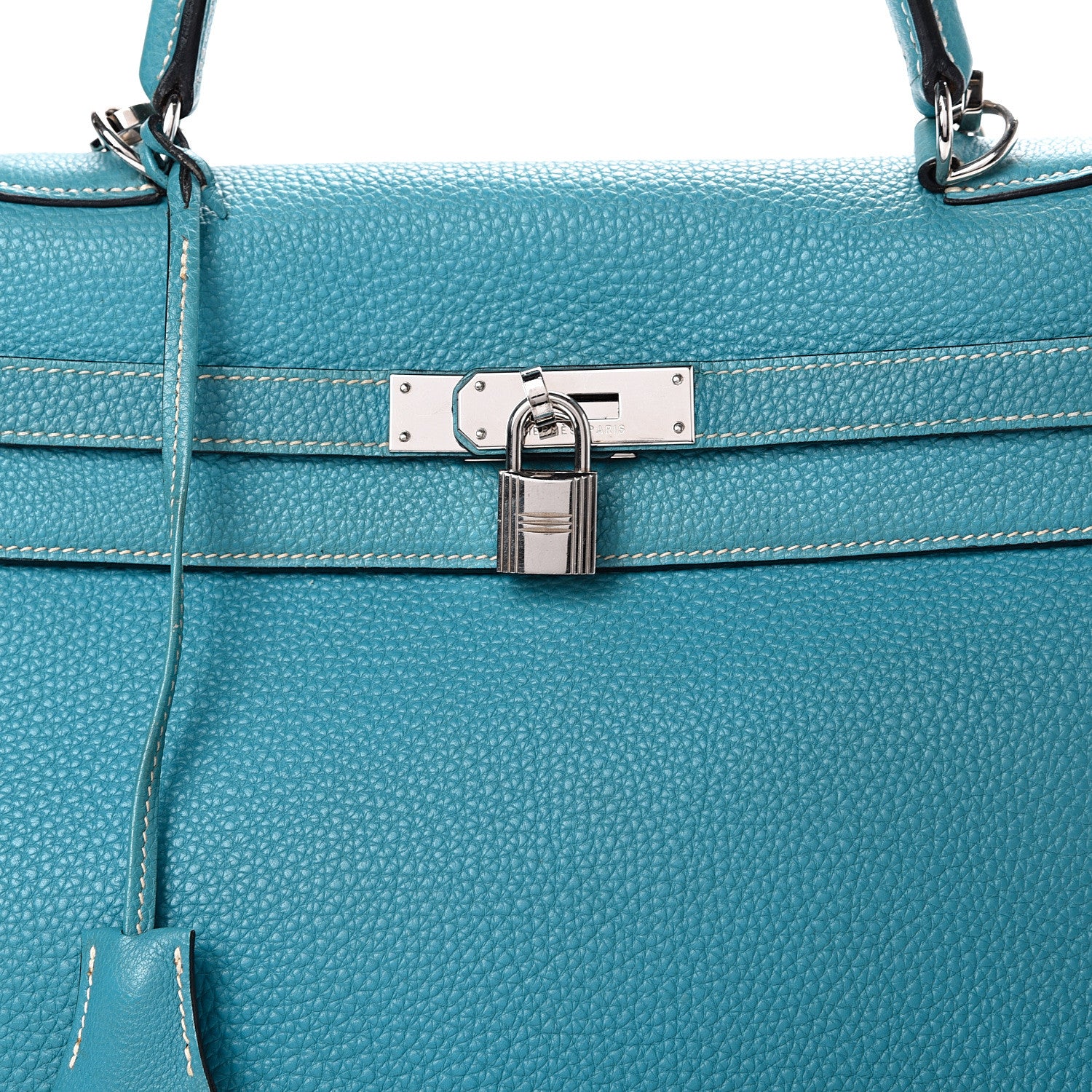 Hermes Togo Kelly Retourne 35 Blue Jean 7 of 17