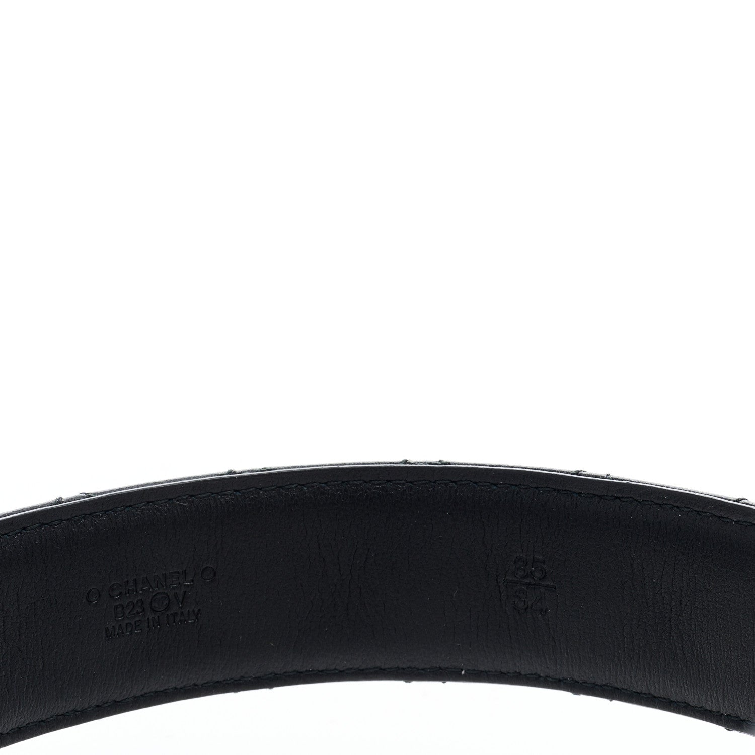 Chanel Calfskin Quilted CC Chain Belt 85 34 Black 6 of 8