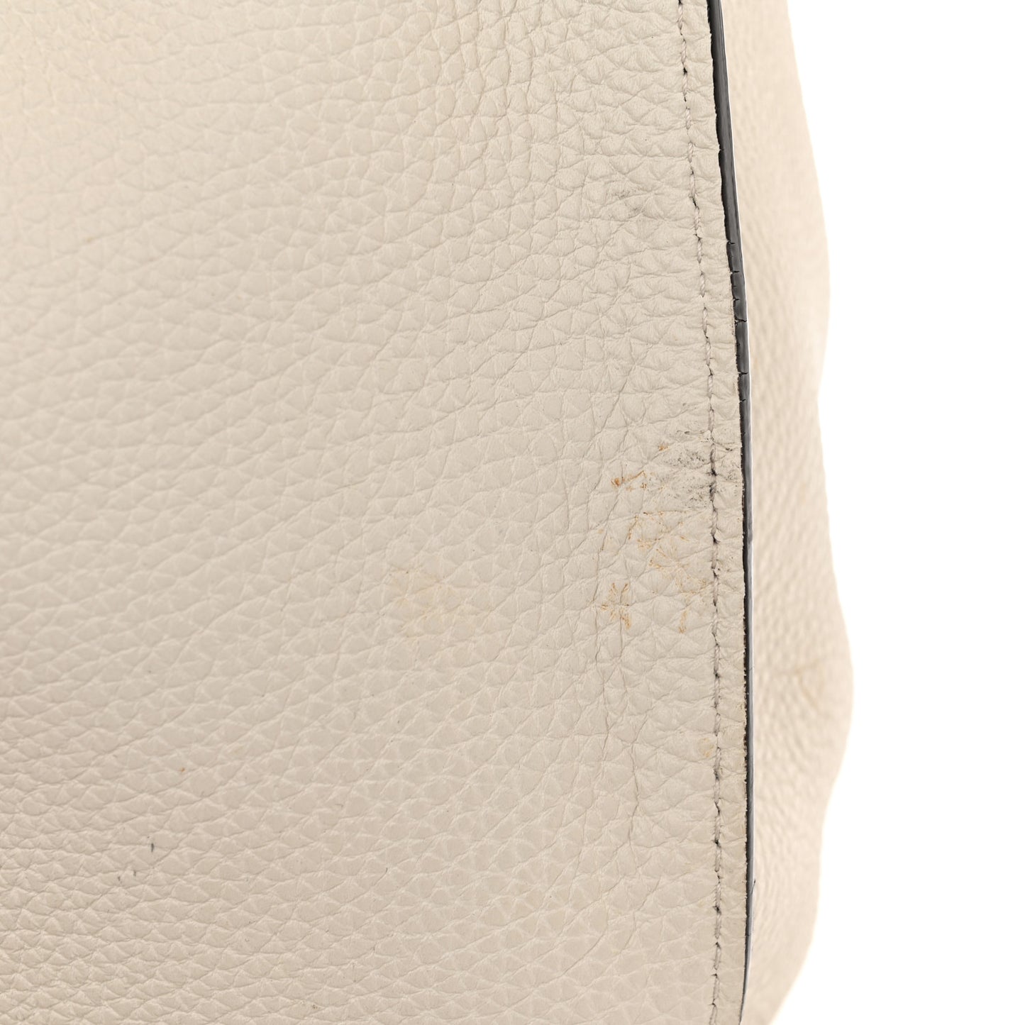 Soft Calfskin Medium Jackie Top Handle Bag Antique White