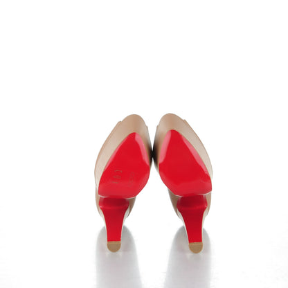 Christian Louboutin Shiny Calf Altareva 160 Pumps 36 Beige 5 of 7