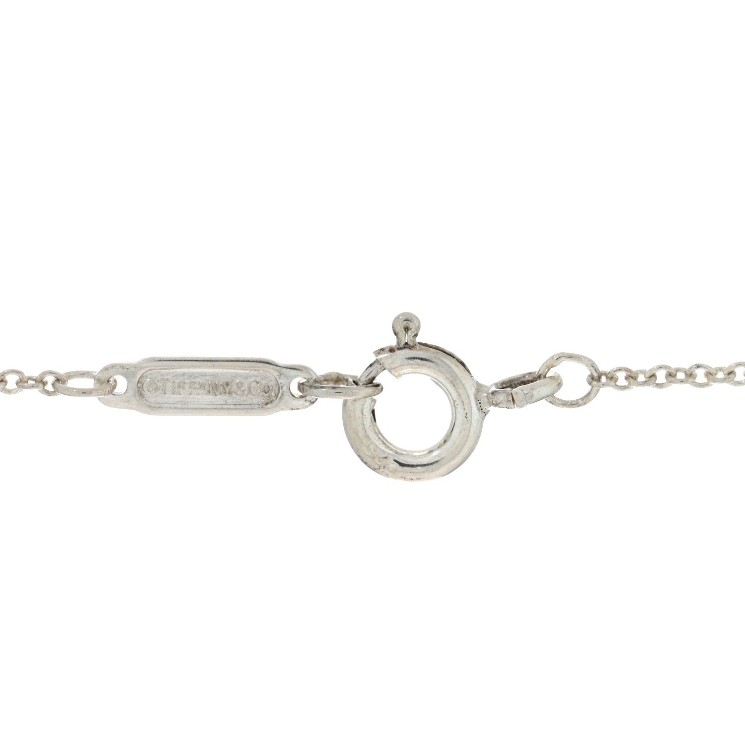 Tiffany Sterling Silver Notes Round Pendant Necklace 4 of 4