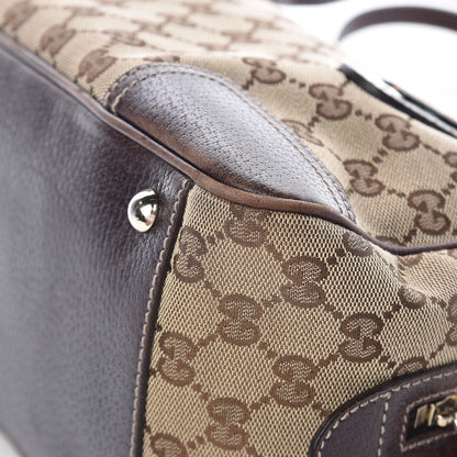Gucci Monogram Small Princy Satchel Dark Brown 15 of 16