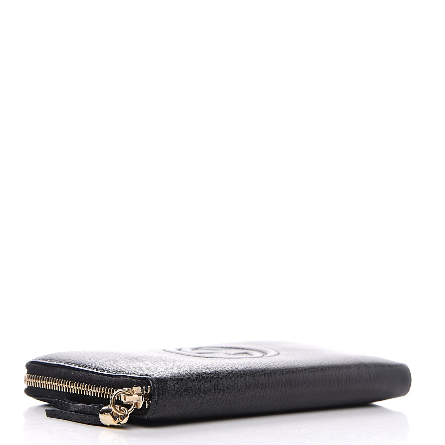 Calfskin Soho Zip Around Wallet Black