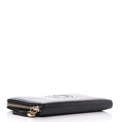 Gucci Calfskin Soho Zip Around Wallet Black 3 of 12