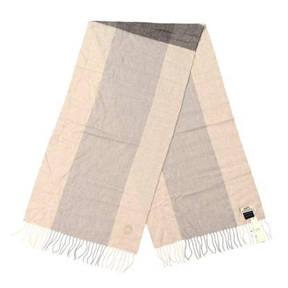 Hermes Cashmere H Summerblock Muffler Beige Chine Brun 2 of 4
