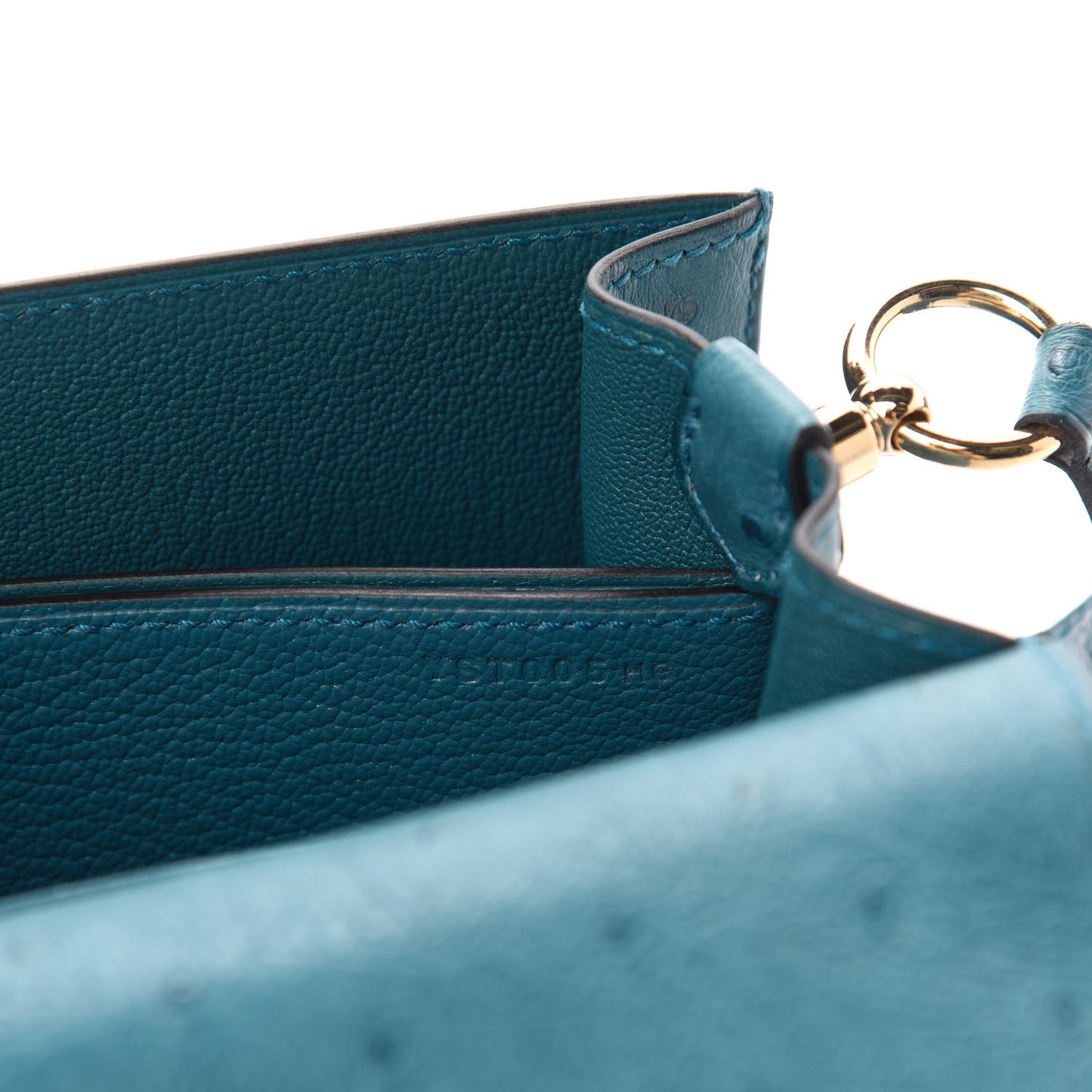 Ostrich Mini Sac Roulis Cobalt