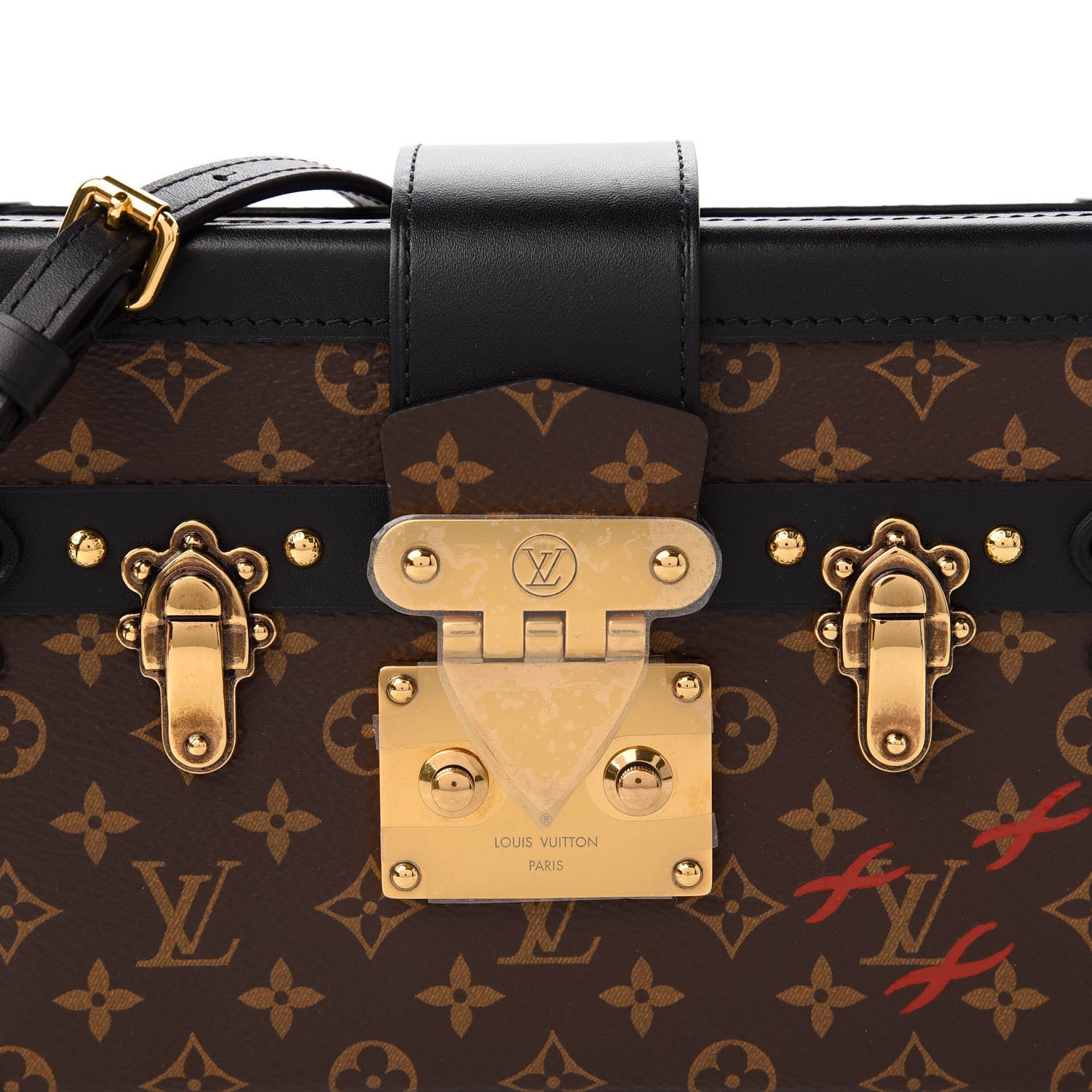 Louis Vuitton Monogram Petite Malle Black 9 of 10