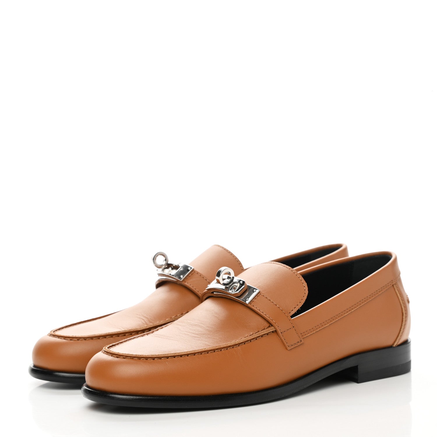 Hermes Calfskin Womens Destin Loafer 36 Naturel 3 of 9