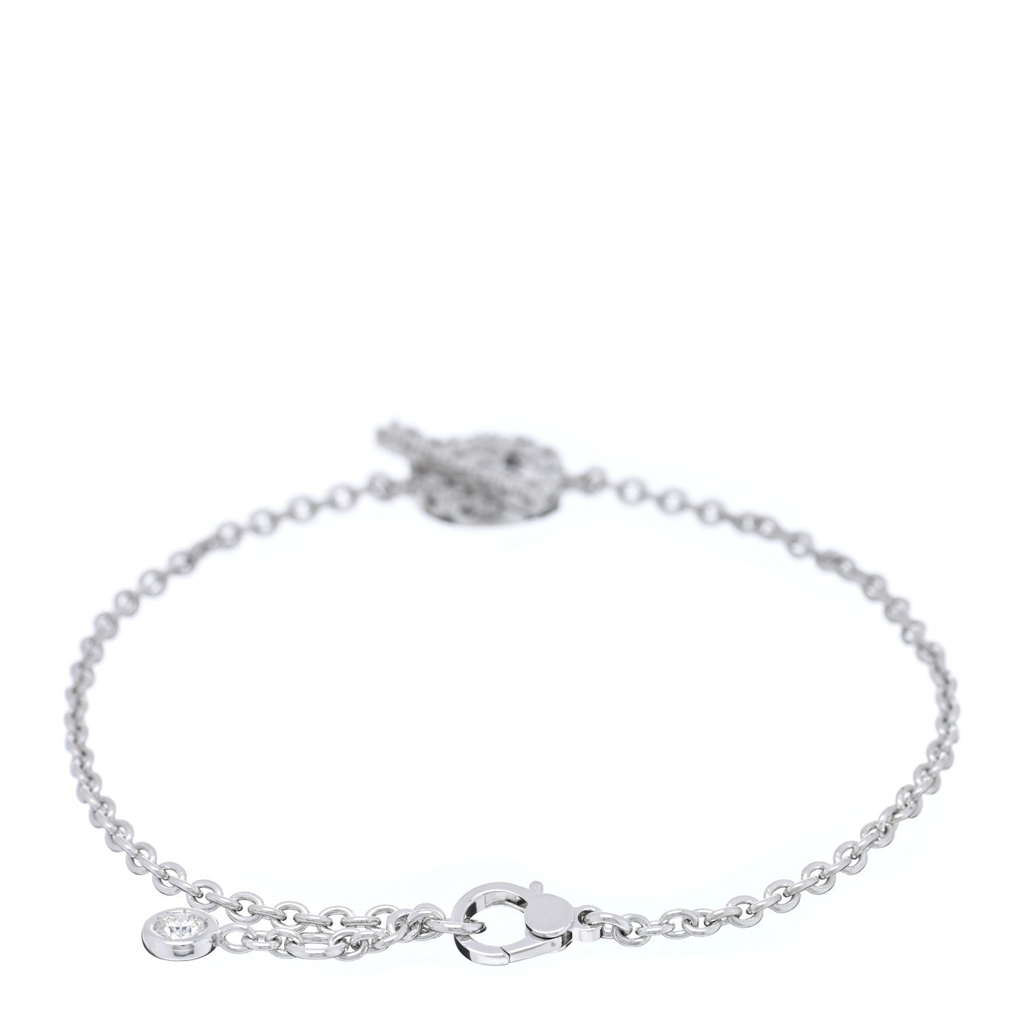 18K White Gold Diamond Finesse Bracelet LG