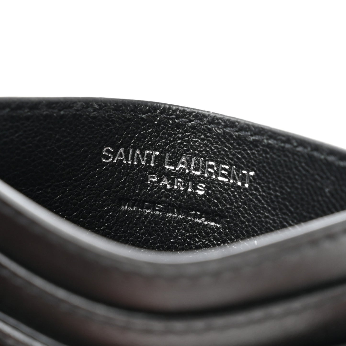 Calfskin Y Quilted Monogram LouLou Credit Card Case Black