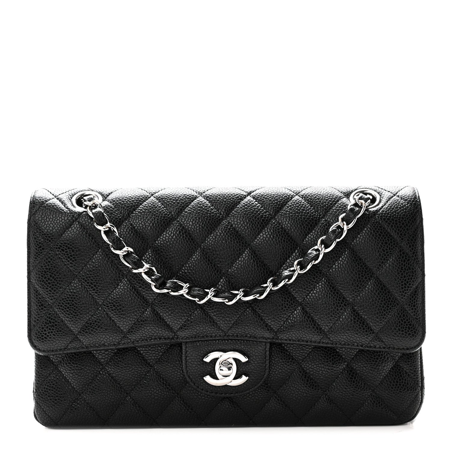 Chanel Caviar Quilted Medium Double Flap Black 1 of 10