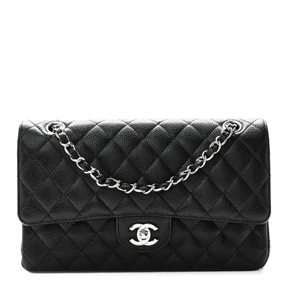 Chanel Caviar Quilted Medium Double Flap Black 1 of 10